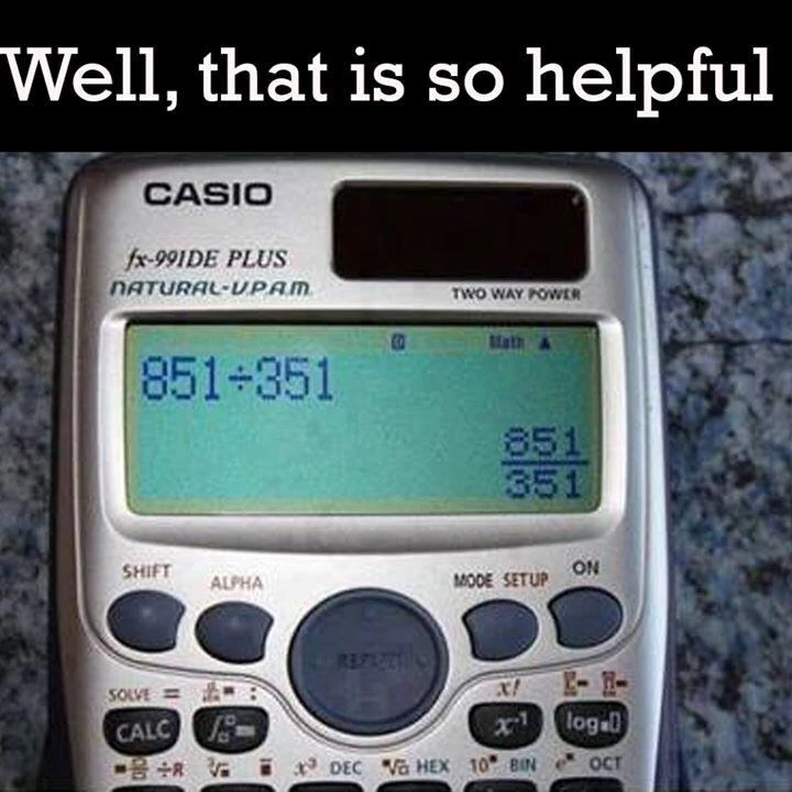 bad calculator
